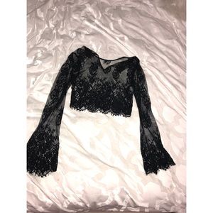 Lace crop top